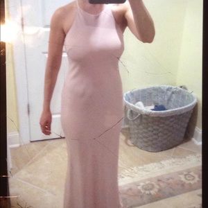 Pale pink formal gown